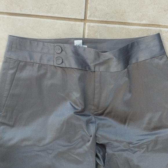 Calvin Klein silver Gray silky dress pant, trouser - Picture 2 of 6
